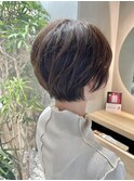 乾かすだけで横顔美人な大人ショート