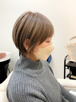 ロンド(ROND) ミルクティーベージュのオシャレハイライトショート