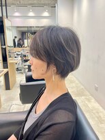 イヴォークトーキョーオーサカ(EVOKE TOKYO osaka)&nbsp;くびれショート 透明感カラー ハイライト 簡単セット