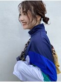 ヘアアレンジヘアセットツインテールお団子お呼ばれアレンジ