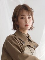 アース クロスガーデン川崎店(HAIR&MAKE EARTH)&nbsp;フリンジバング×波ウェーブボブ