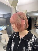ブリーチ美容師の真骨頂デザインカラー　【ピンク×ベージュ】