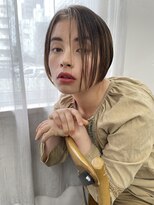 ユノ(juno) 【中目黒】前下がりハンサムショート☆白髪ぼかしハイライト