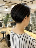 ショートパーマショートカット前髪あり前髪なし20代30代40代