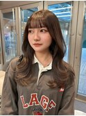 韓国へア/レイヤー/顔周り/ボブ/透明感カラー
