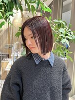 ウノプリール 西梅田ハービスプラザ店(uno pulir)&nbsp;【JUNYA HANDA】切りっぱなしボブスタイル