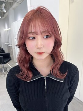 エイム(AiM) ピンクベージュ/ピンク/中明度カラー/ブリーチカラー/艶カラー