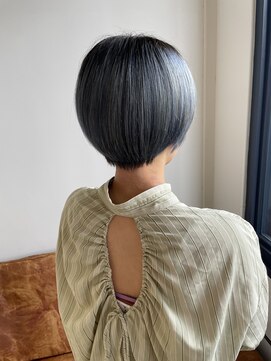 アイデザイン(I design) くすみブルーショート