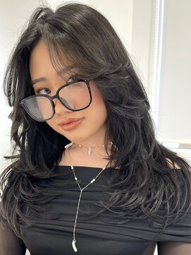 ヨロ 渋谷(YOLO) 韓国ヘアーハッシュカットレイヤーカットハイライトカラー