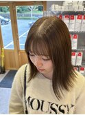 髪質改善×切りっぱなしボブ