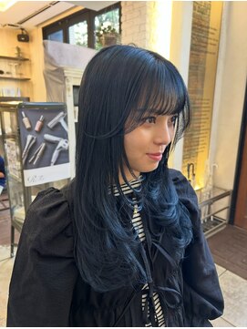 クレム 博多駅店(ChLem) レイヤー　顔まわり　暗髪　髪質改善　福岡美容室