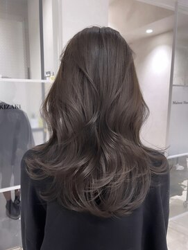 ムード(MOOD,) イメチェン/ピンクベージュ/アンブレラカラー/前髪/銀座駅