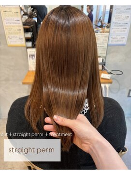 ティーズピーク(ty s peak) 【cut + straight perm】 カット + 水素ストレートパーマ