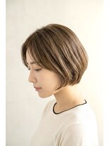 ブロッサム 東久留米店(Blossom)&nbsp;大人ボブ×春カラー/レイヤーボブ/30代40代50代/艶髪