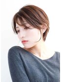 大人小顔ショートボブ耳かけ丸みくびれ30代40代50代