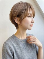 アムール稲田堤(amour)&nbsp;20代透明感カラー×くびれショートボブアッシュグレージュ