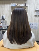 ブレイブシザー(BRAVE SCISSOR)&nbsp;自然なまとまり♪髪質改善ブラウンセミロング