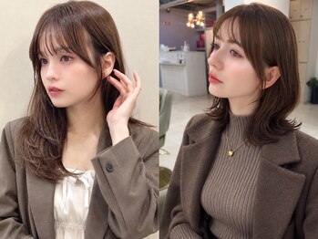 マリアバイアフロート(Maria by AFLOAT)の写真/[自由が丘/信頼の提案力☆]小顔&顔まわりCUT＆髪質改善カラーで垢抜け!!オトナ可愛い韓国ヘアにご予約殺到