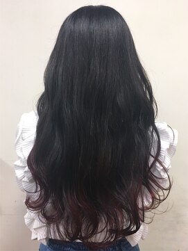 ヘアー アイス カンナ(HAIR ICI Canna) 毛先カラー×ロング×コントラスト