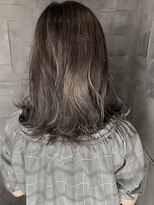 ヘアサロンM 新宿&nbsp;デザインカラー/厚めバング/ローライト/スリークボブ