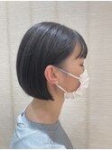 ミニボブ×グレーブラック