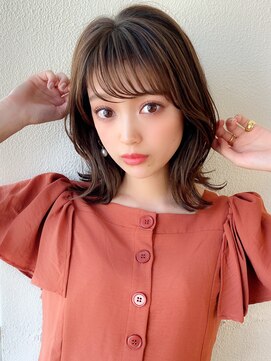 シルクレイ 吉祥寺店(Silk-lei) ボブルフ外ハネ小顔カットくすみカラー 20代30代/Silk-lei吉祥寺