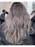 イメチェンエアータッチバレイヤージュカラーグレージュ