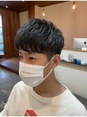 10代20代人気ツーブロックショートマッシュ