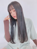 ルービック 枚方(Rubik's)&nbsp;ブルーブラック/ミニウルフシースルー前髪ワンホン韓国