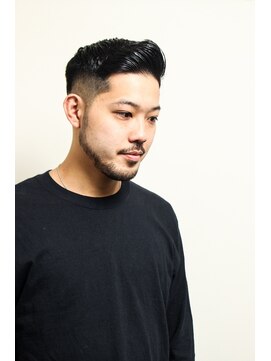 レンゲン(LENGEN) メンズかき上げニュアンスマッシュサイドパート韓国マッシュ