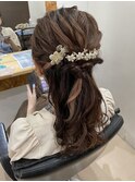 ゆるかわハーフアップ
