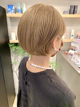 ホーム(HOME) 【HOME 下北沢】ミルクティーベージュ×大人ボブ