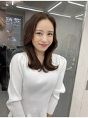イメチェン/チェリーブラウン/フェミニン/ダークアッシュ/束感