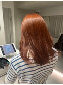 【小岩井美希】抜け感のある明るめオレンジブラウン