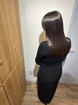 イオエ 梅田(ioe)&nbsp;ダブルカラー/大人ボブ/黒髪スタイル/髪質改善/縮毛矯正