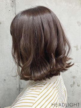グラ バイ ヘッドライト 神戸三宮店(GRAS by HEADLIGHT) 外ハネボブ×アッシュブラウン×ヘルシースタイル