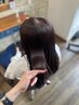 カット+髪質改善ストレート+カラー　￥23100