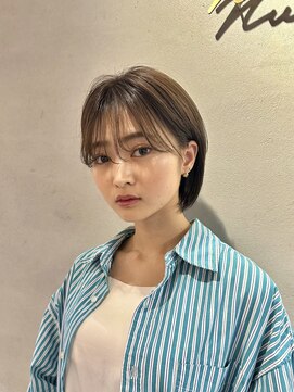 ナンバー 六本松(Number) 大人可愛い20代30代40代丸みショートボブ/韓国/タッセルボブ