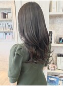 福山Caary韓国風ロングヘア艶髪巻き髪ロングシルキーグレージュ
