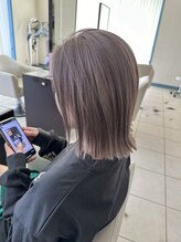 ウィーブリスタ(Weve Rista) ボブハイトーングレージュラベンダーグレージュ再整カラー