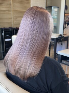 サロンドジョー(salon de joe) ケアブリーチダブルカラーインナーカラーショートボブレイヤー