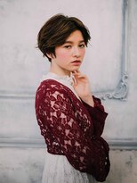 スタリー(Starry)&nbsp;センター分けウェーブショート20代/30代/40代/ハレマチ通り