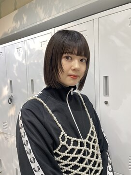 メゾンアクア 表参道(Maison ACQUA) ◎切りっぱなしボブ縮毛矯正ミニボブストレートパーマ