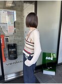 あごラインボブ×ツヤさらストレート
