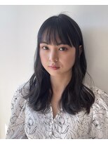 カインド 南青山(hair&make up KIND)&nbsp;レイヤー　シースルバング　愛されミディアム　似合わせカット