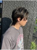 センターパートウルフ