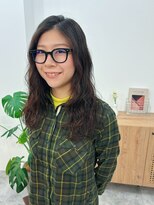 ウノヘアー(UNO HAIR)&nbsp;ロングパーマ／前髪なし／ウェーブパーマ／前髪パーマ／20代30代