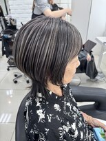 アッシュ 吉祥寺店(Ash)&nbsp;白髪ぼかし/脱白髪染め/白髪/大人女性/髪型/細めハイライト