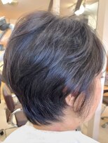 カットハウス はさみの部屋&nbsp;大人女性/耳かけショート/ショートレイヤー/モカブラウンカラー