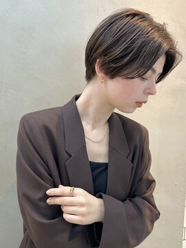 ヴィオットバイサロン(Viot by Salon) 丸みショートボブシースルーバング／柔らかベージュ【櫻井】